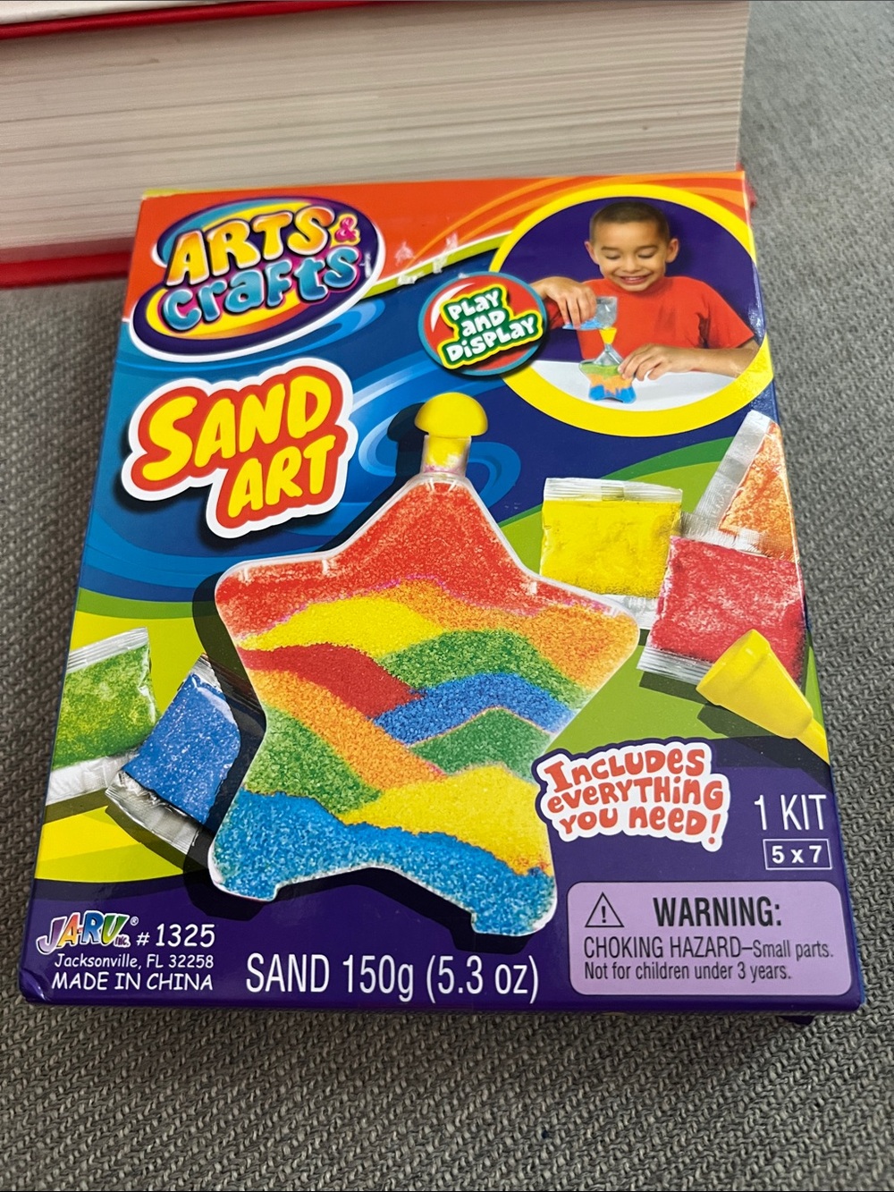 JA-RU Arts & Crafts Sand Art Kit Star Bottle Activity Set New